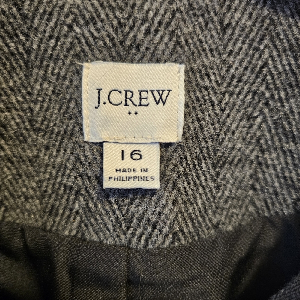 J. Crew Wool-Blend Herringbone Blazer - Picture 6 of 7